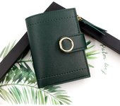 Cartera De Mujer Retro Sencilla Con Ganchos Pequeña Monedero Con Bolsillo Para Tarjetas Bolsa De Mano Para Niñas
