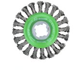 Bosch Professional Heavy - Rueda de Alambre Trezado para Inoxidable X-LOCK Ø 115 Mm