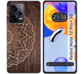 Funda Silicona para Xiaomi Redmi Note 12 Pro+ Plus 5G diseño Madera 06 Dibujos