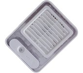 Mini ventilador de refrigeración con Carga USB, Pequeño aire acondicionado portátil, humidificación, ventilador eléctrico de escritorio con Luz Nocturna