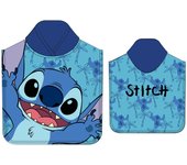 Poncho Toalla Stitch Disney Microfibra 55x100cm.