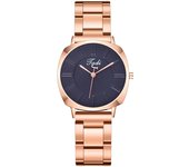 Reloj para mujer con estilo fresco y delicado, correa de acero inoxidable, movimiento de cuarzo, un reloj elegante para la mujer