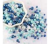 10g Random Mix 3-10mm No Hole ABS Imitation Pearl Bead For Vase Filler Makeup Brush For DIY  Jewelry Making  Decor  F0912