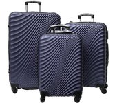 viaje rígida 4 ruedas de abs, trolley, dura y ligera, cerradura de combinación numérica, estudiantes