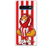 Funda original compatible con Samsung Galaxy S10 Plus - UD Almería Rozam Franjas Rojiblancas