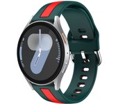 Correa de silicona para Samsung Galaxy Watch 7 / 6 / 5 / 4 / Amazfit GTS 4 / Garmin Vivoactive 5,Modelo Raya Ancho 20mm
