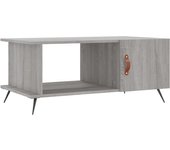 vidaXL Mesa de centro madera contrachapada 90x50x40 cm Blanco, Negro, Blanco brillante Mesita de Salón o Comedor o Auxiliar Mesa de Café Meuble Salón