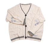 Evermore Cardigan Taylor Version Green Vine Embroidered Button Down Cable Knit Sweater Women Fall Winter Vintage Outfit