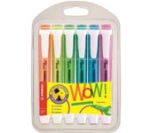 Stabilo Swing Cool Pack de 6 Marcadores Fluorescentes - Cuerpo Plano - Punta Biselada - Tinta con Base de Agua - Antisecado - Colores Surtidos