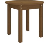 vidaXL Mesa de centro de madera maciza de pino Ø 45x40 cm Natural, Blanco, Gris Mesita de Salón o Comedor o Auxiliar Mesa de Café Meuble Salón