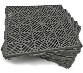 Pack 200 losetas autoventiladas para suelos (18m² aprox.) - Piscinas, duchas, vestuarios, terrazas, camping, trasteros... Medidas: 30x30x1,5cm - ANTIHUMEDADES