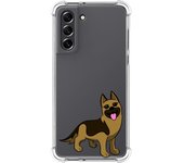 Funda Silicona Antigolpes para Samsung Galaxy S21 FE 5G diseño Perros 03 Dibujos