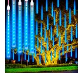 Outdoor LED Meteor Shower Lights Falling Rain Drop Fairy String Light Waterproof for Christmas Party Garden Holiday Decorations
