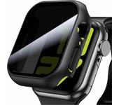 1-2Pcs Case For Watch Apple Watch Series9/8/7/6/5/4 SE 44 45 41 40mm Ultra Privacy Tempered Glass Screen Protector Case
