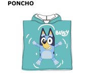 Poncho BLUEY,Toalla de niño Infantil de baño y Playa con Capucha,MICROFIBRA 100% POLYESTER,cm,fespu