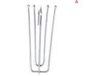 50Pcs Four Fork Metal Anti-rust Curtain Tape Hook Curtain Cloth Ring Clamp