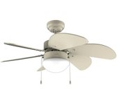 CECOTEC 08447 Ventilador de Techo 50W con Lámpara, 3 Velocidades y Modo Invierno-Verano