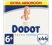 DODOT | Sensitive Pañales Talla 6, 14 kg, Absorbe y Bloquea al instante , 44 Unidades