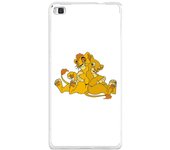 Tumundosmartphone Funda Gel Tpu para Huawei P8 Lite Diseño Leones Dibujos