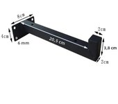 20/30CM Black Wall Mounted Single Layer Board Wrought Iron Bracket Metal Wooden Partition Board Support Furniture Shelf Brackets