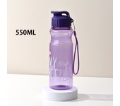 Botella De Agua Transparente 550ML Portátil Para Deporte Y Viaje Para Niños Y Niñas Herramientas De Cocina Para Escuela Y Gimnasio