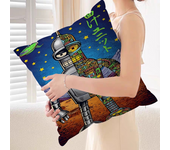 F-Futurama B-Bender Art Decorative Room Aesthetics Pillow Case Home Decor Bedroom Sofa Bed Couch Pillow Cover 45x45