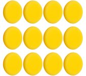 12-24Pcs Car Waxing Polish Wax Foam Sponge Applicator Pads 10CM Yellow Cleaning Sponge Clean Washer Washing Tool Car Cleaning