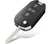 KEYYOU Car Key Case For Citroen C-Elysee For Peugeot 208 301 308 508 2008 3008 5008 RCZ Expert Partner Rifter Traveller Light