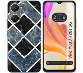 Tumundosmartphone Funda Silicona para Vivo Y03 / Y28s 5G diseño Mármol 06 Dibujos