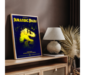 1PC Jurassic Park Movie Poster Movie Sticky Posters Retro Kraft Paper Sticker DIY Room Bar Cafe Aesthetic Art Wall Painting