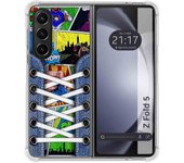 Funda Silicona Antigolpes para Samsung Galaxy Z Fold 5 5G diseño Zapatillas 14 Dibujos