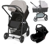 Asalvo Trío Convertible Biarritz 3 en 1 – Carrito de Bebé Evolutivo con Capazo, Silla de Paseo y Auto, Desde Recién Nacido hasta 22 kg, Plegado Fácil y Compacto