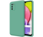 Funda Silicona Líquida Ultra Suave para Samsung Galaxy A03s color Verde