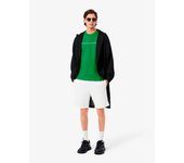 LACOSTE Camiseta marca Lacoste de hombre en punto con ribete de "LACOSTE"  Verde Calathea