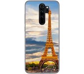 Tumundosmartphone Funda Gel Tpu para Xiaomi Redmi Note 8 Pro diseño Paris Dibujos