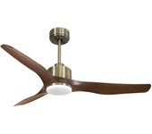 Ventilador de techo Reversible Termostato Dimable Wifi Motor DC Techos Inclinados Mando a Distancia Luz tres tonos Adaptador 2/3 Aspas Hypersilence Memoria