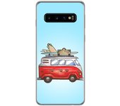 Tumundosmartphone FUNDA de GEL TPU para Samsung Galaxy S10 Plus diseño Furgoneta Dibujos