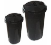 Cubo basura 50 l + tapa negro