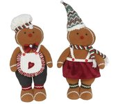 Gerimport Figura Pan de jengibre poliéster 57 cm 2 surtidos