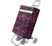 Carro Carrito de Compra Plegable Ligero 90x30x39cm , Resistente, Plegable, con 4 Ruedas Resistentes, para la Compra de Alimentos, Capacidad de Carga 40 Litros