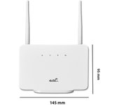 4G Wireless Router 300Mbps 4G Router Wireless Modem External Antenna with Sim Card Slot EU Plug Internet Connection
