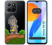 Funda Silicona Transparente para Huawei Honor X8 5G diseño Mono Dibujos