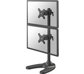 Neomounts FPMA-D700DDV Soporte para dos monitores, 10-27 pulgadas, 0-6 kg/pantalla, instalación vertical, negro