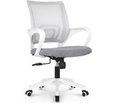 JUPPLIES Silla Escritorio Ergonomica - Silla Oficina con Apoyo Lumbar, Estructura de Acero, Malla Transpirable, Ruedas Giratorias 360° Soporta hasta 120kg (Ergonómica sin reposacabezas)