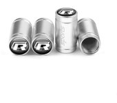 Car Logo Wheel Stem Air Valve Cap Tire Dust Cover Accessory For Volkswagen VW GTI R Golf 7 Polo Tiguan Passat Jetta Lavida Rline