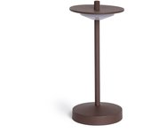 Ledkia Lámpara de Mesa LED Portátil para Exterior Metal con Batería Recargable Estepona Negro