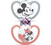 Nuk Nuk Chupete Space Mickey Niña Silicona 18-36M 2 Unidades