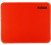 Nilox Alfombrilla Ratón Roja - Antideslizante - Diseño Moderno