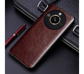 Luxury PU leather Case for Realme 11 10 9 Pro Plus 11x 9i 5G 4G Business solid color design phone cover Soft TPU&Hard PC