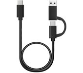 2 in 1 USB C Cable Fast Charging 10Gbps Data Sync USB A/C 3.0 to USB Type C Cable for laptop tablet mobile phone etc.USB C devic